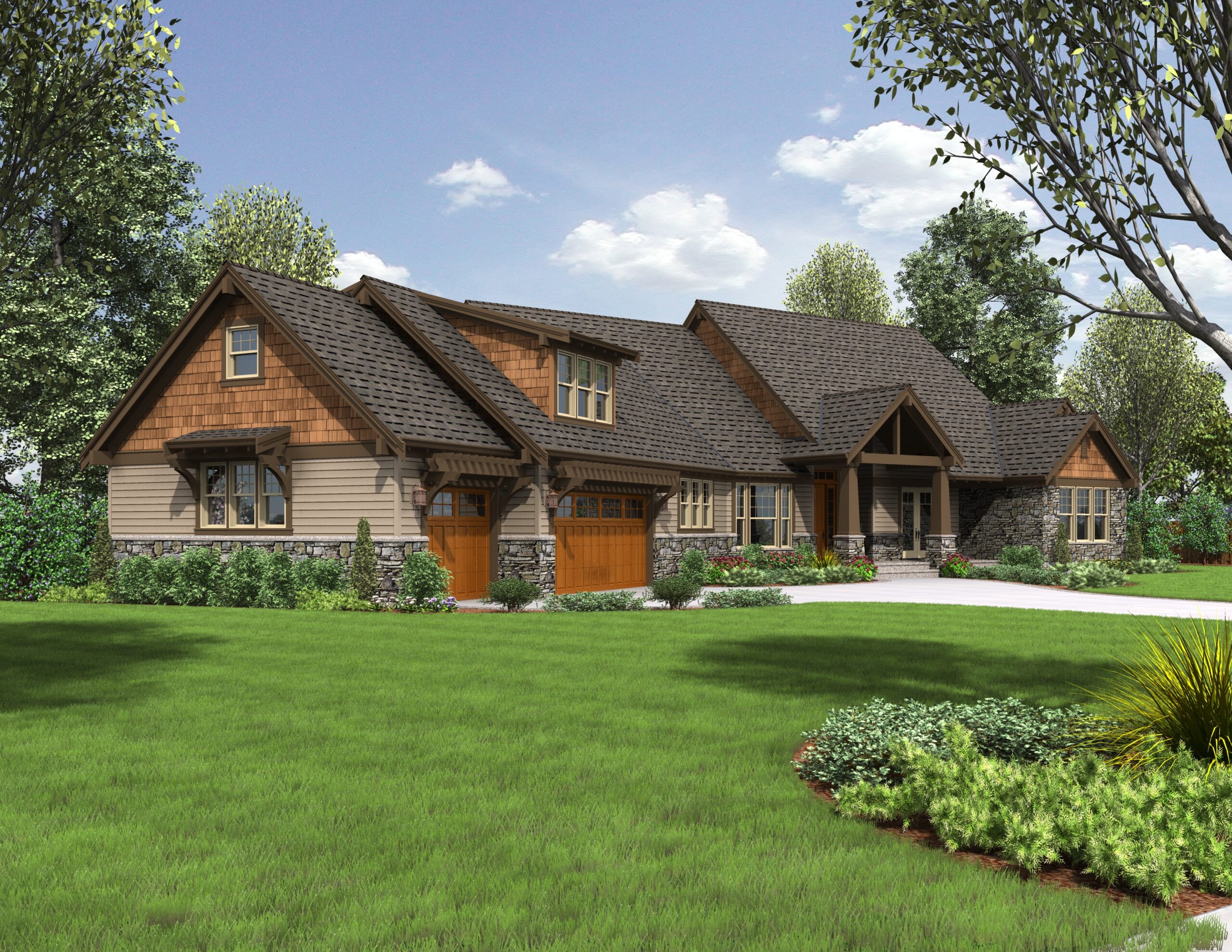 Front Rendering For Your Custom Home